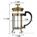 Hitzebeständige French-Press-Kaffeemaschine aus Glas